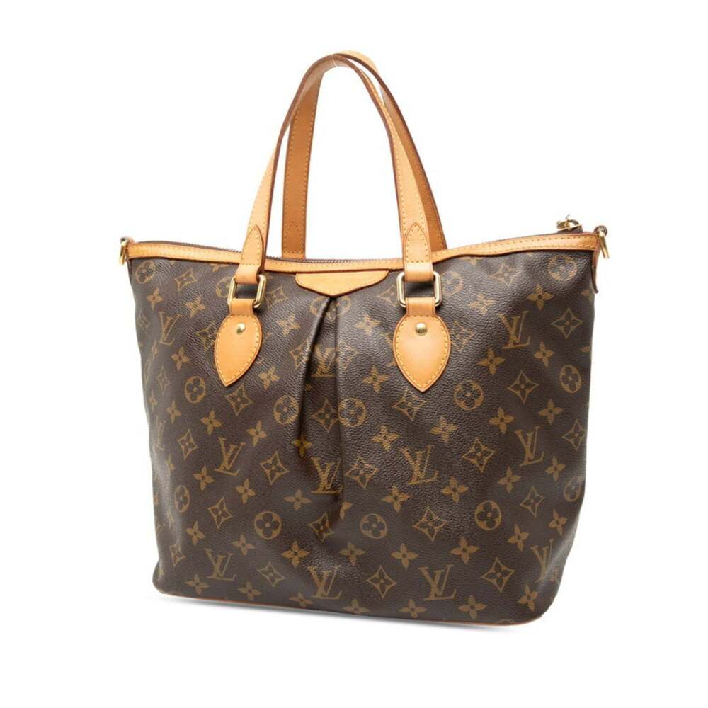 LOUIS VUITTON Authentic Brown Monogram Leather Shoulder Bag - Picture 2 of 6